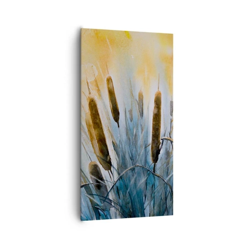 Lærredstryk - Billede på lærred - Vandets kulde, solens varme - 65x120 cm