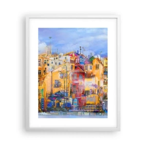 Plakat i hvid ramme - Vi er sammen - 40x50 cm