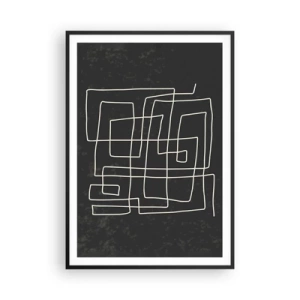 Plakat i sort ramme - Ikke helt så enkel - 70x100 cm