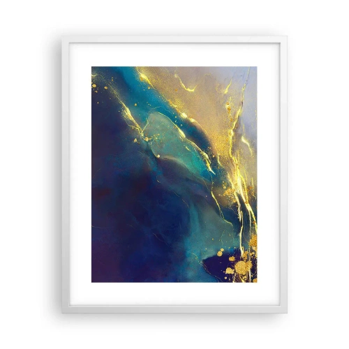 Plakat i hvid ramme - Gylden marsk - 40x50 cm