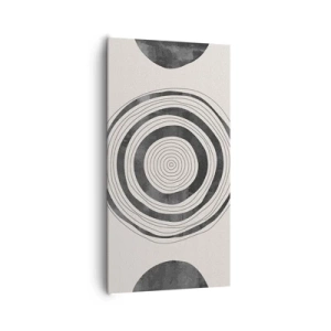 Lærredstryk - Billede på lærred - Det vigtige er det, der er imellem - 65x120 cm