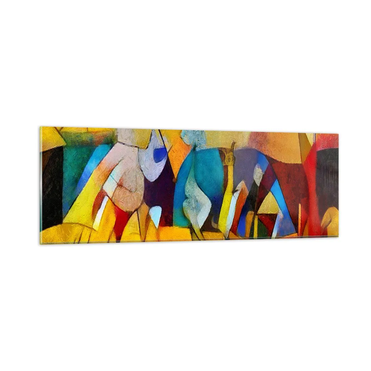 Billede på glas - Sol - liv - glæde - 90x30 cm