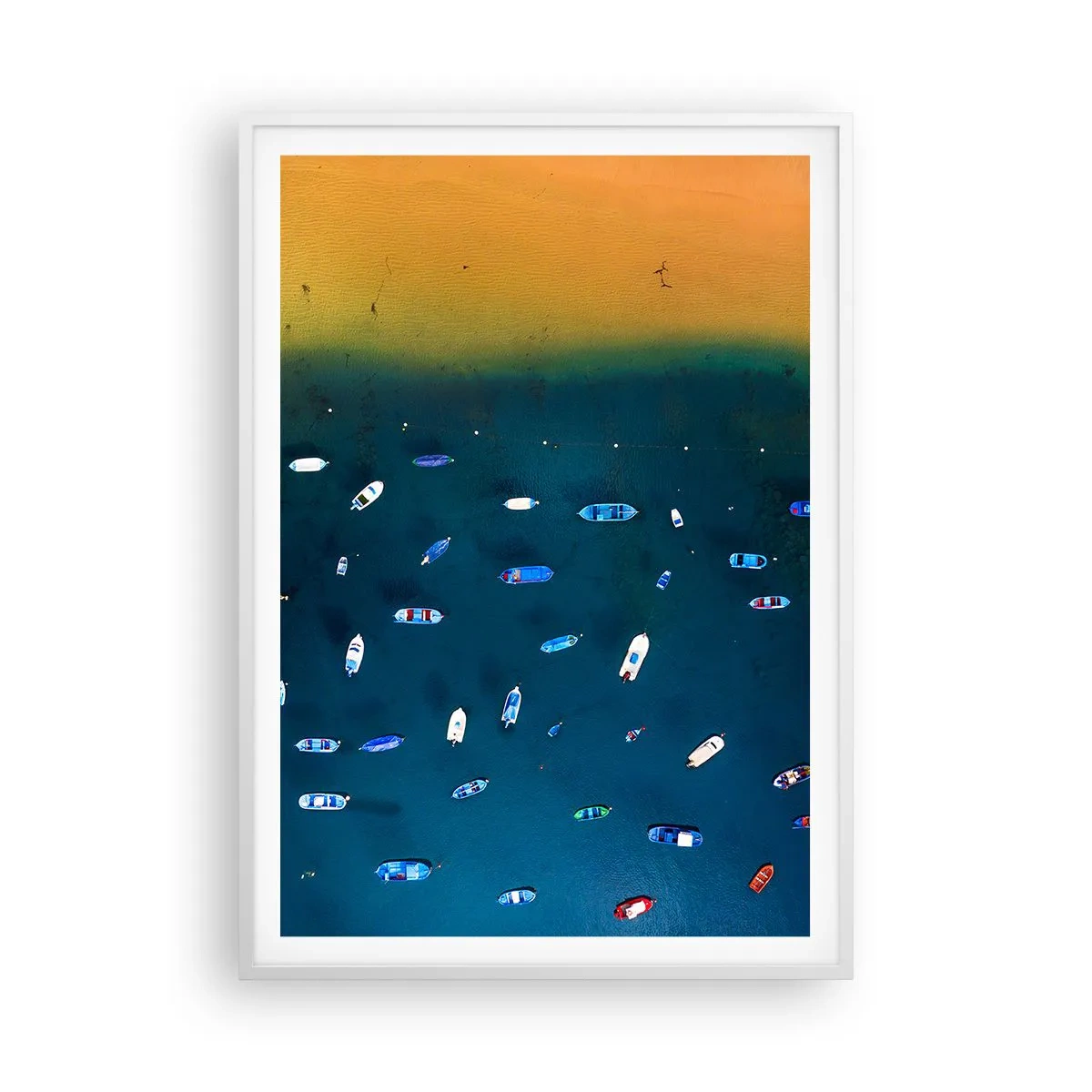 Plakat i hvid ramme - En ferieleg - 70x100 cm