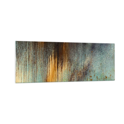Billede på glas - En utilsigtet farverig komposition - 140x50 cm
