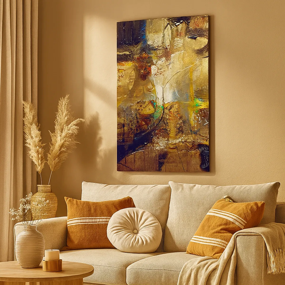 Lærredstryk - Billede på lærred - Kold, varm, meget varm - 50x70 cm