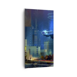 Lærredstryk - Billede på lærred - I den nærmeste fremtid - 65x120 cm