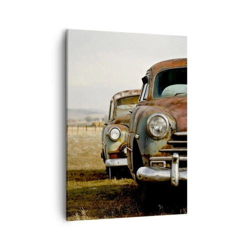 Lærredstryk - Billede på lærred - Et velfortjent hvil - 50x70 cm