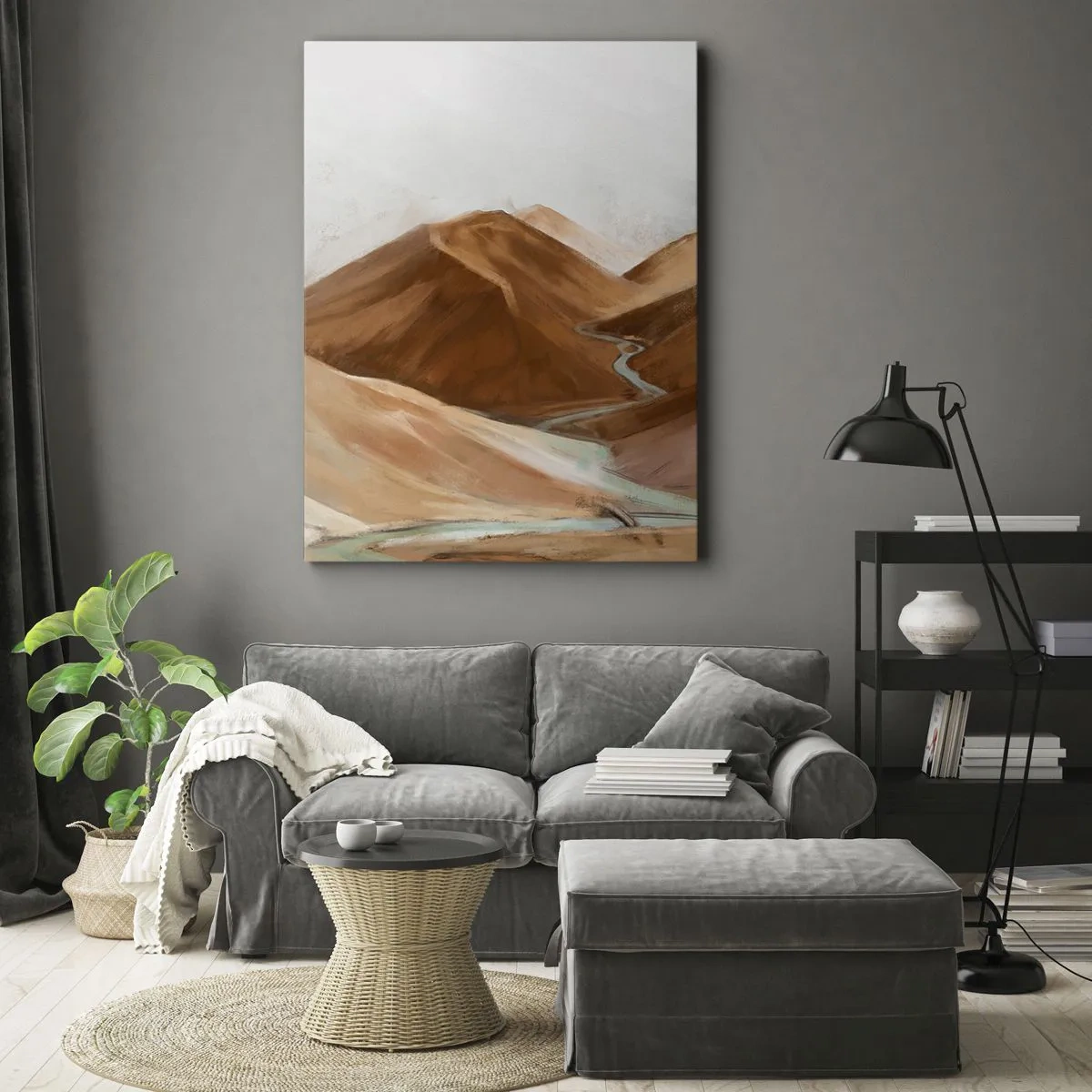 Lærredstryk - Billede på lærred - Til kilden - 50x70 cm