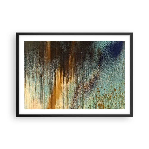 Plakat i sort ramme - En utilsigtet farverig komposition - 70x50 cm