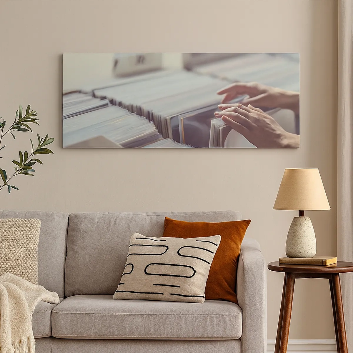 Lærredstryk - Billede på lærred - På jagt efter følelser - 30x30 cm