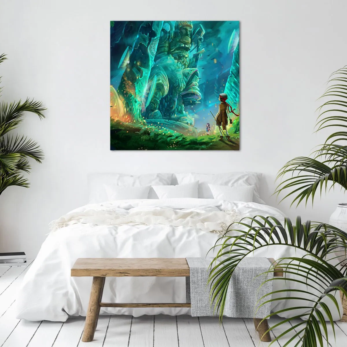 Lærredstryk - Billede på lærred - Fra den store eventyrbog - 60x60 cm