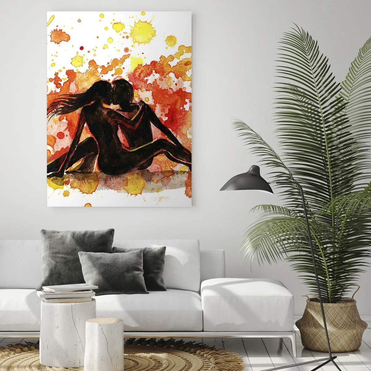 Billede på glas - Og der var lys - 70x100 cm