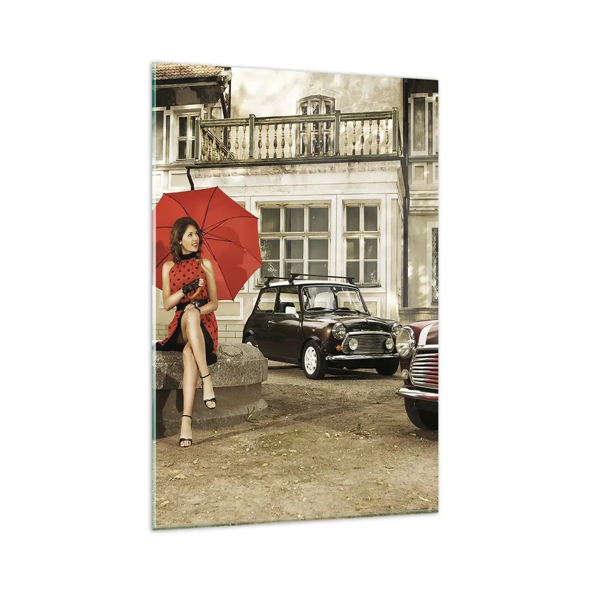 Billede på glas - En mini-sentimental rejse - 80x120 cm