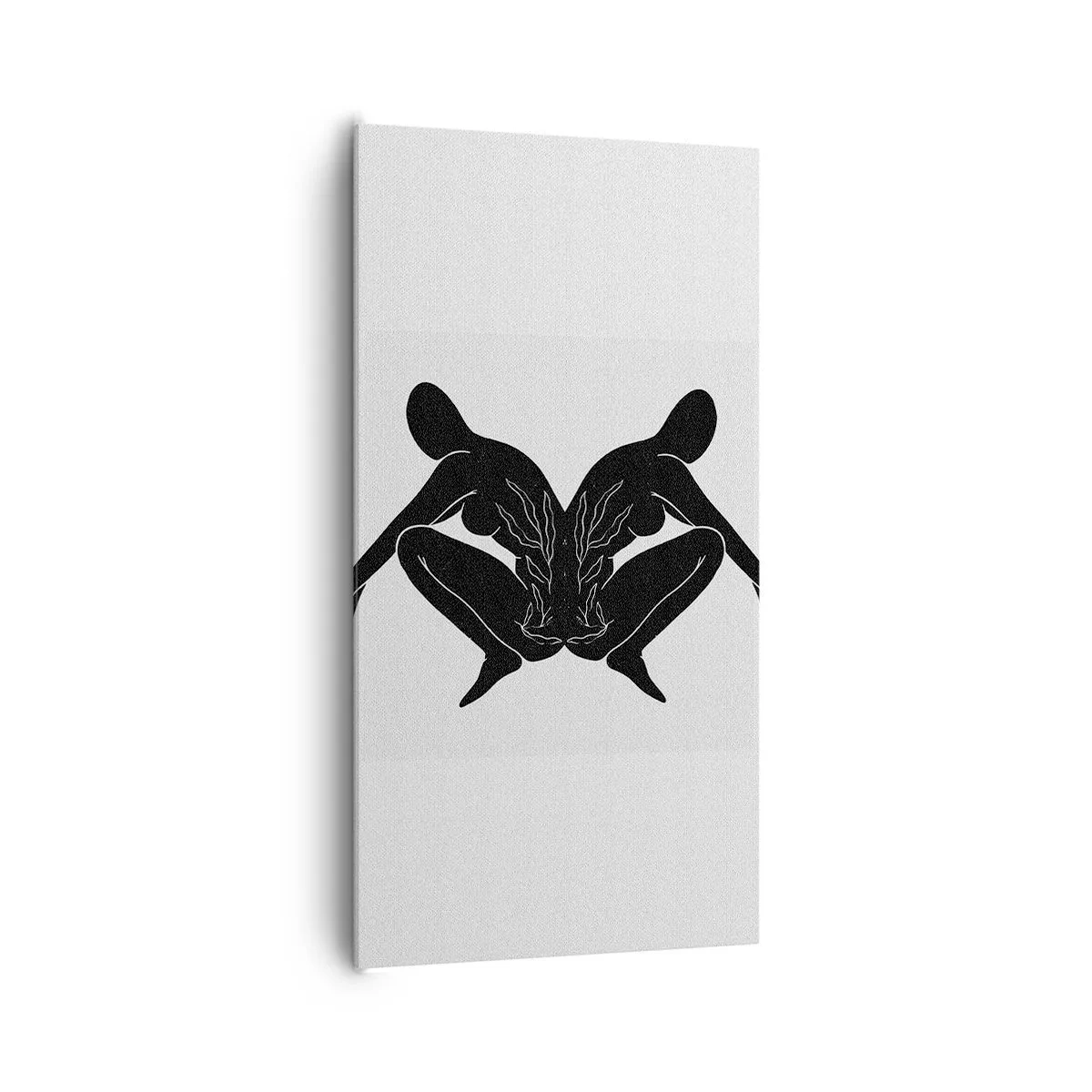 Lærredstryk - Billede på lærred - En delt sjæl - 65x120 cm