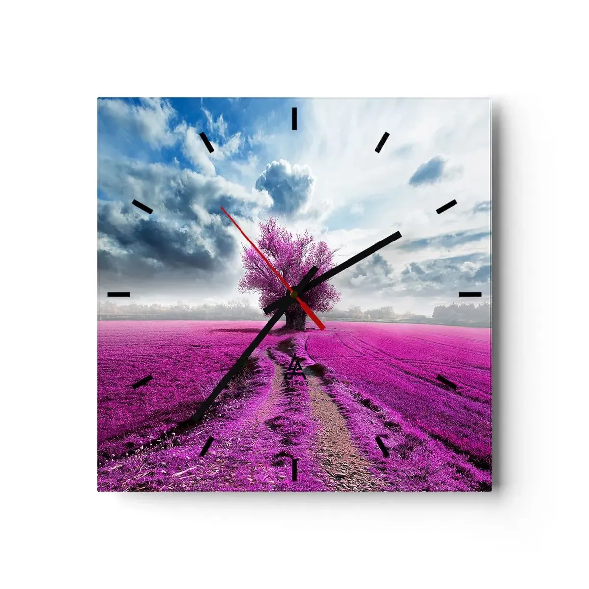 Vægur, Uret - Hedeslette - charmerende - 40x40 cm