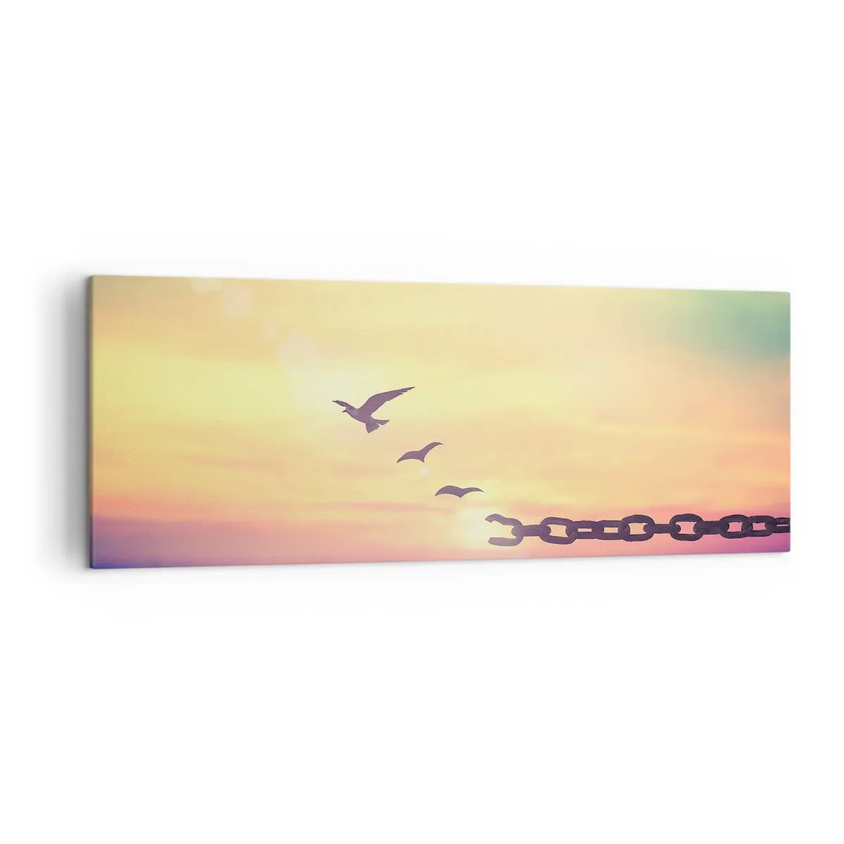 Lærredstryk - Billede på lærred - Sejr for frihed - 140x50 cm