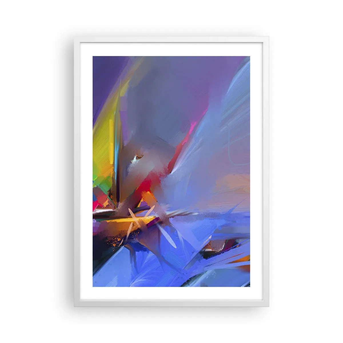 Plakat i hvid ramme - Propeller som en fugl - 50x70 cm