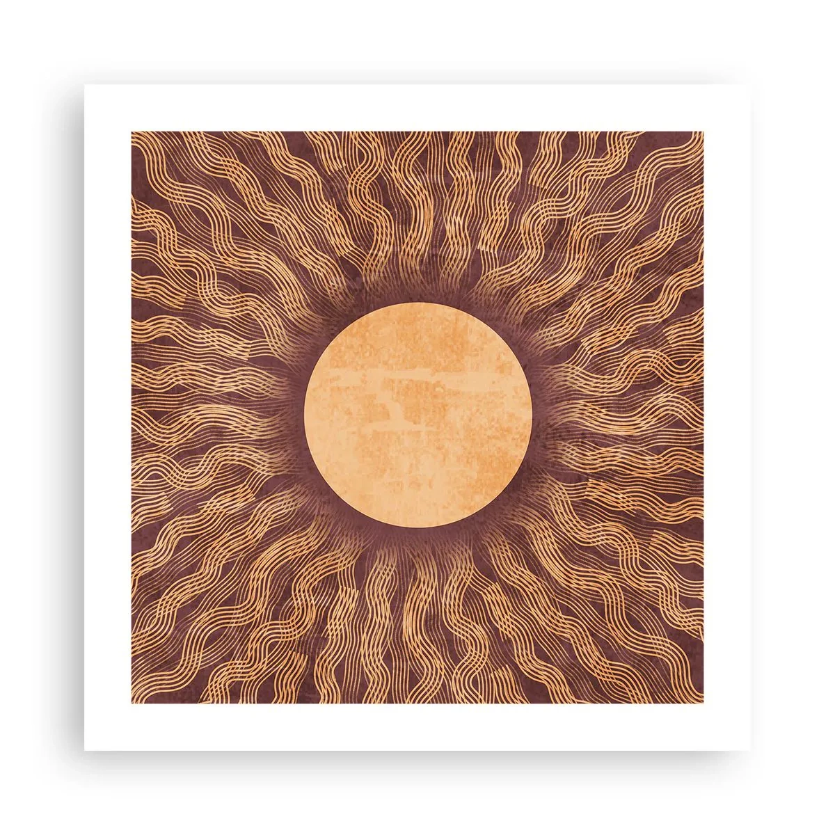 Plakat - Ikon for solen - 50x50 cm