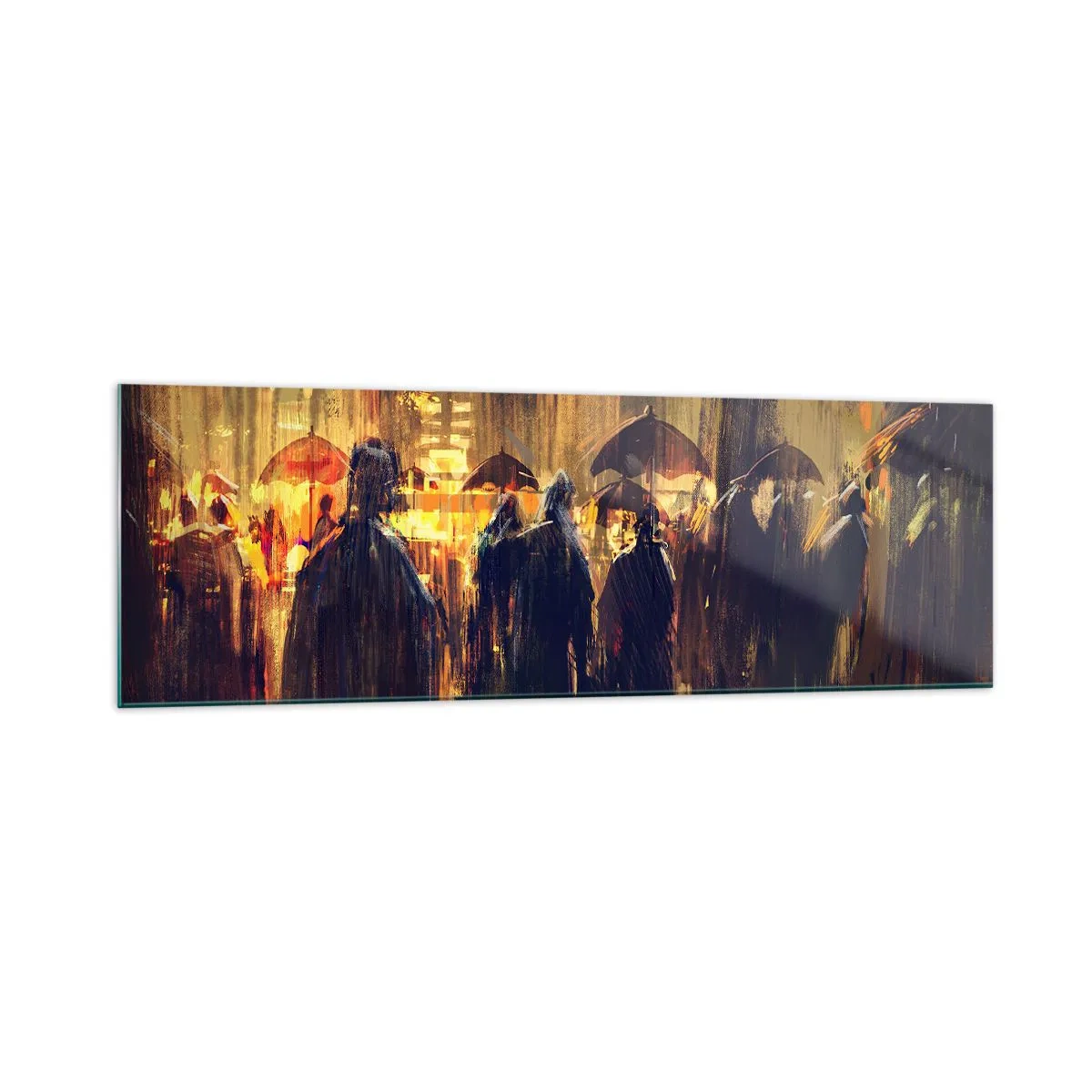 Billede på glas - Tilhængere af regnen - 160x50 cm