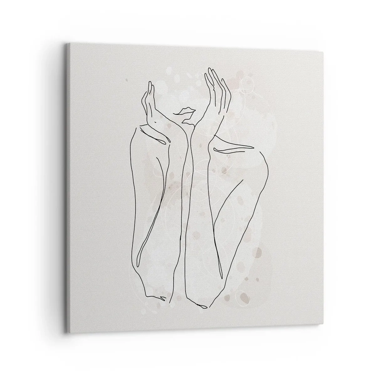 Lærredstryk - Billede på lærred - En drømmende stund - 50x50 cm