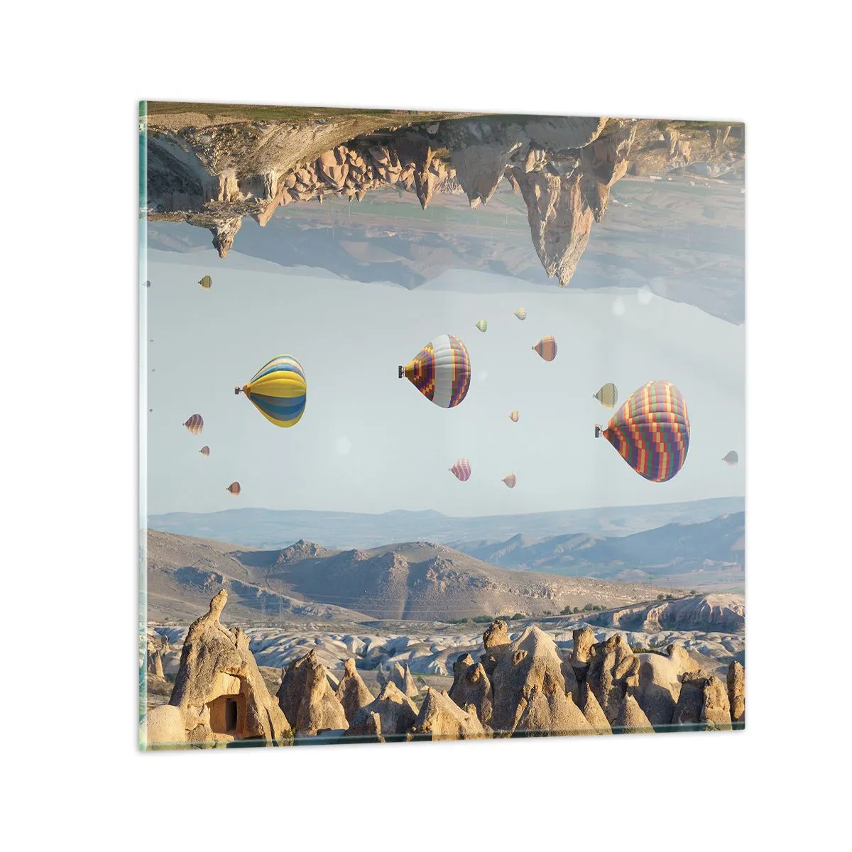 Billede på glas - Alt er muligt her - 70x70 cm