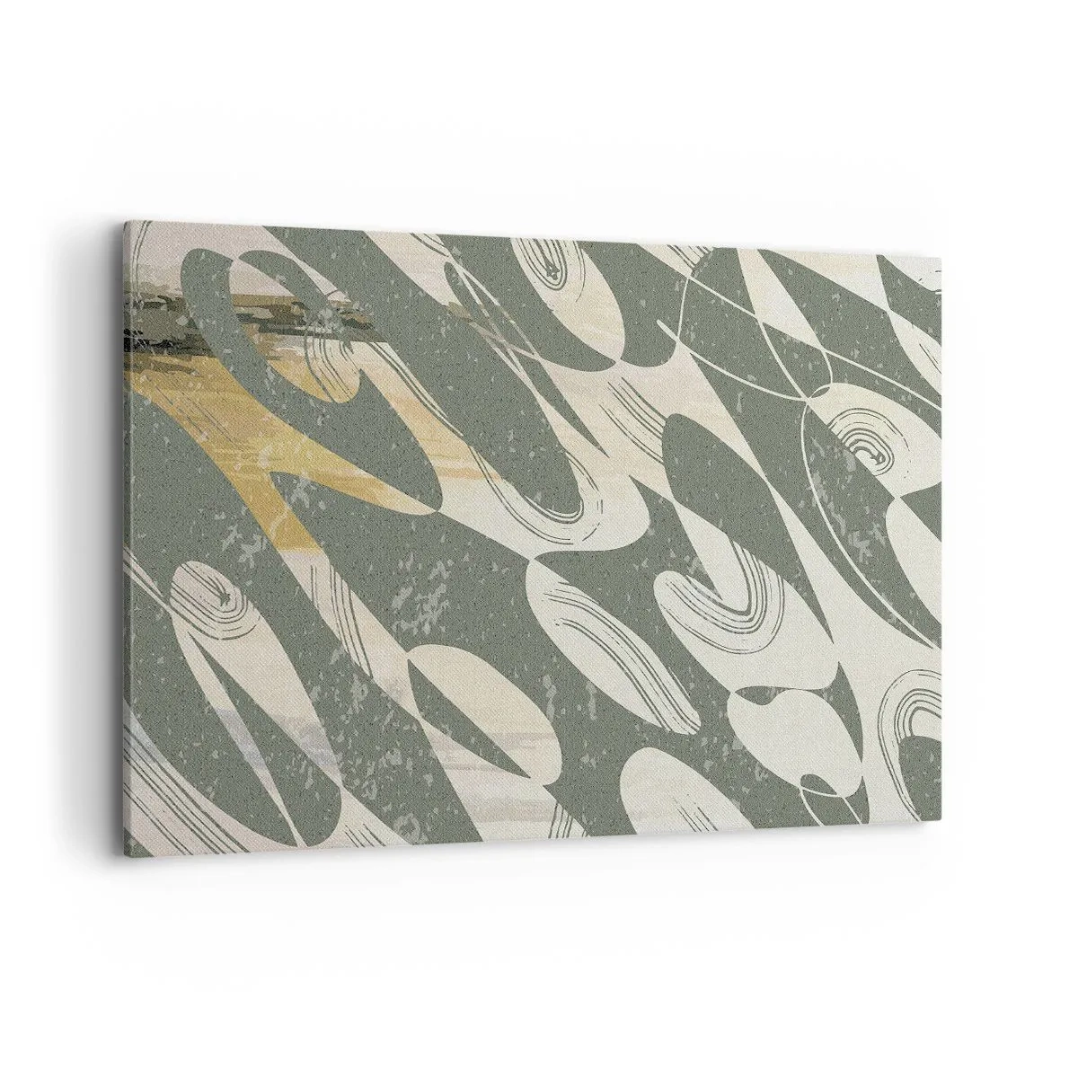 Lærredstryk - Billede på lærred - Rytmisk abstraktion - 120x80 cm