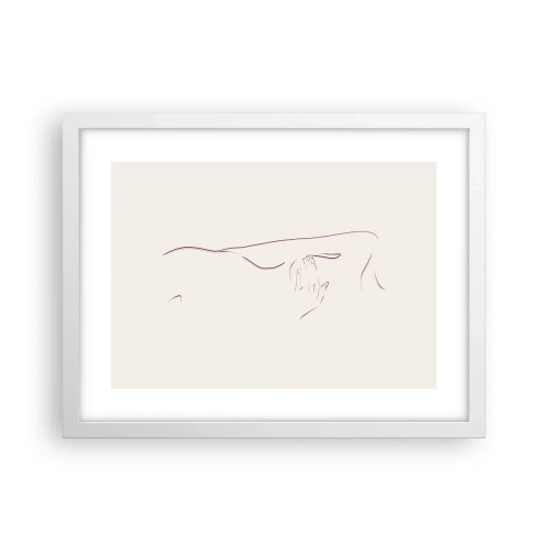 Plakat i hvid ramme - Begærets form - 40x30 cm