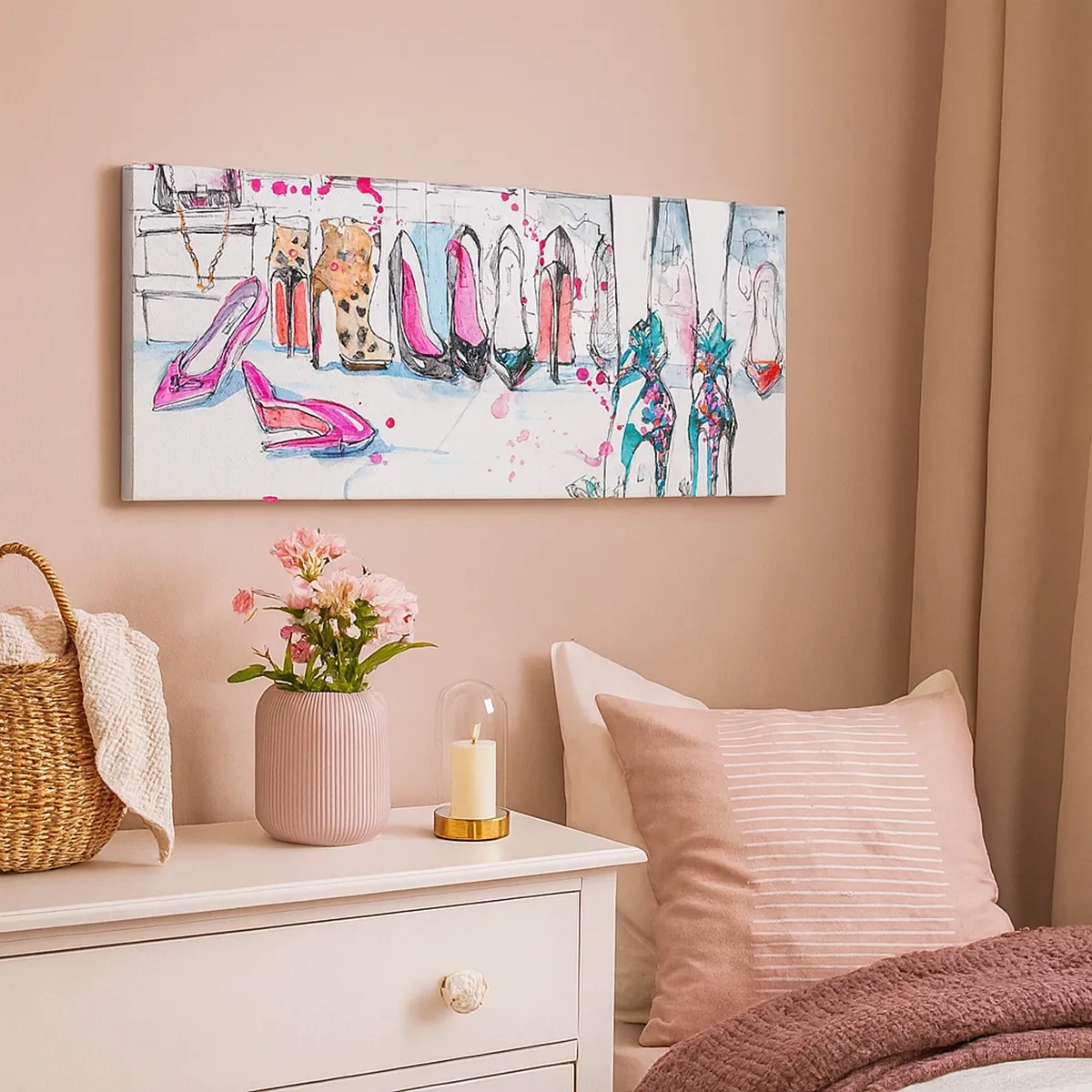 Lærredstryk - Billede på lærred - Sesam, åbn dig - 30x30 cm