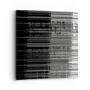 Lærredstryk - Billede på lærred - Bølger og vibrationer - 40x40 cm