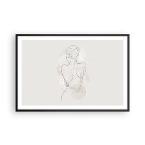 Plakat i sort ramme - Som et følsomt instrument - 91x61 cm