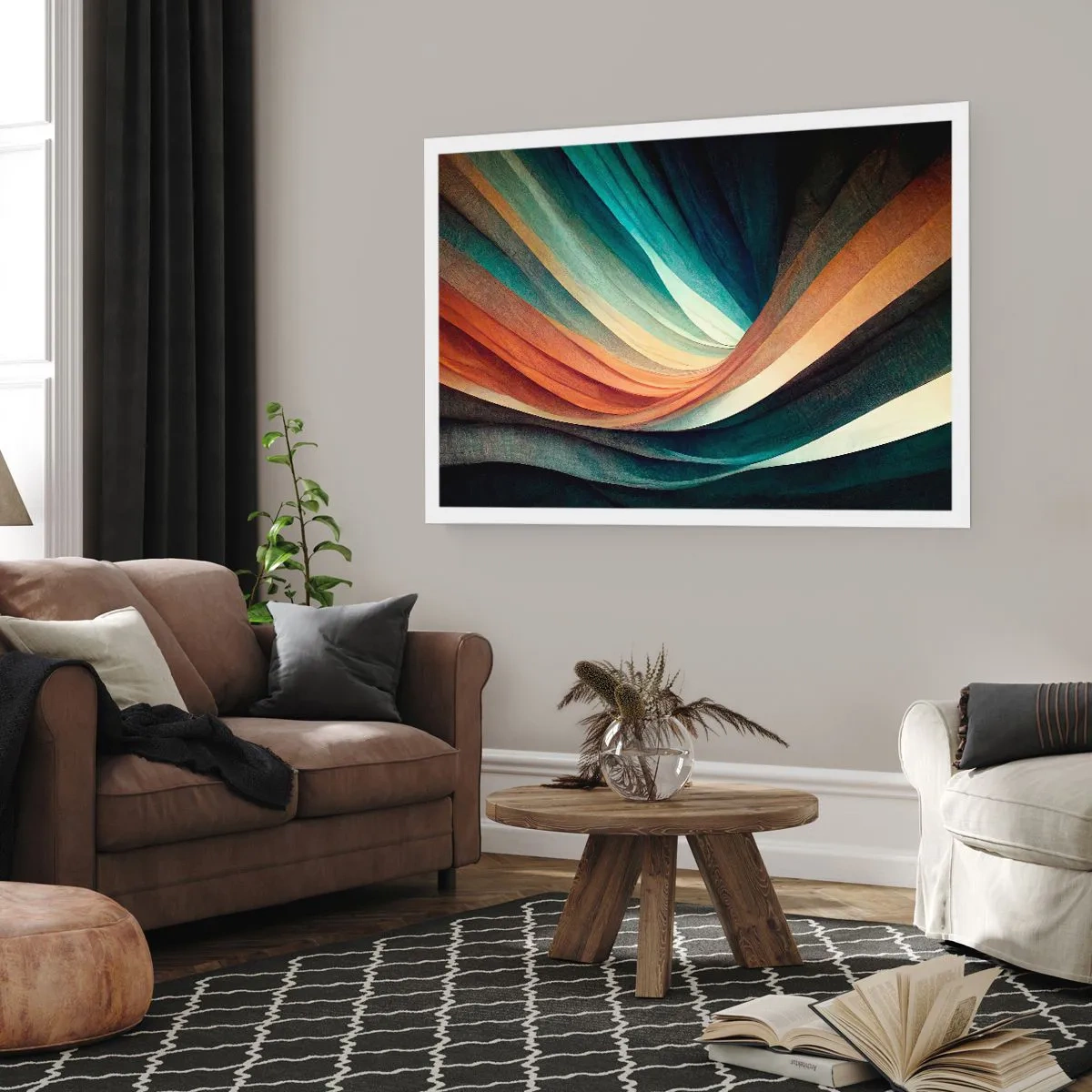 Plakat - Vævet af farver - 100x70 cm