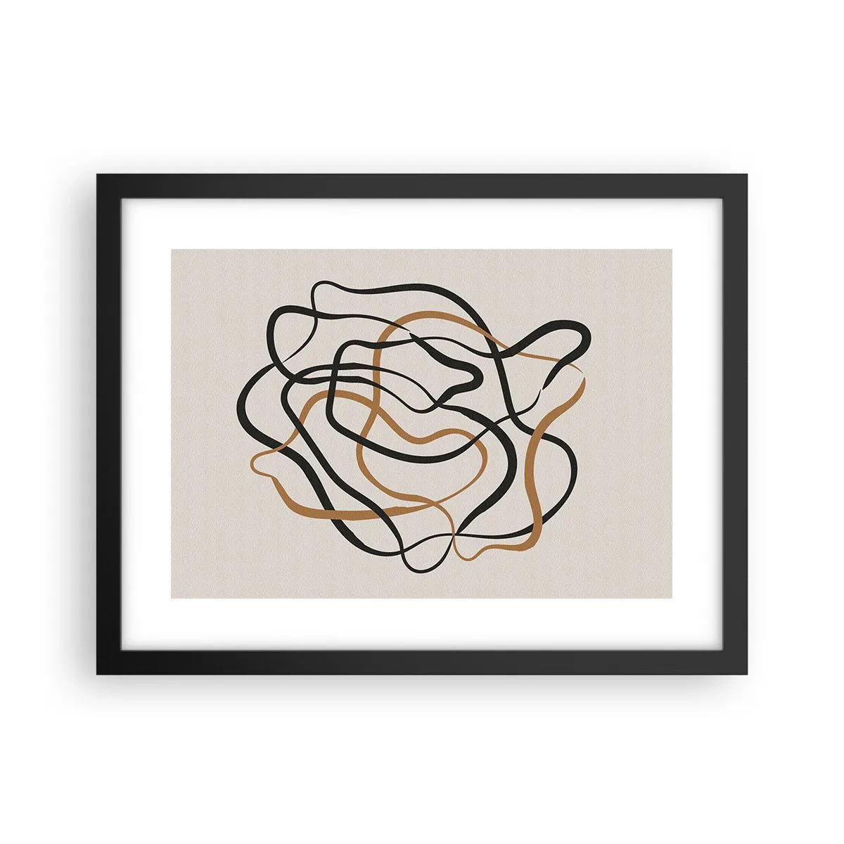 Plakat i sort ramme - Alt er gået galt - 40x30 cm