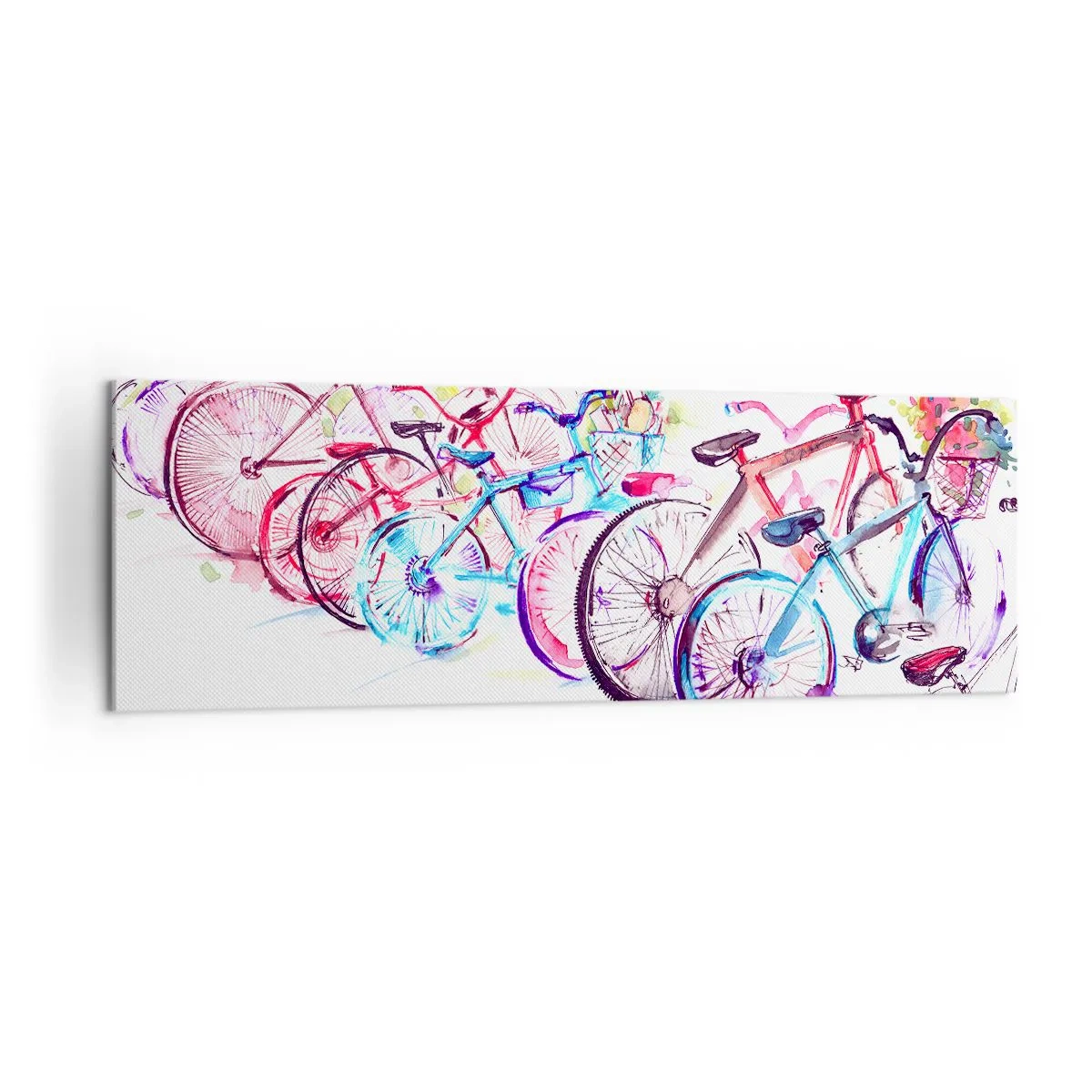 Lærredstryk - Billede på lærred - Antimoto klubmøde - 160x50 cm