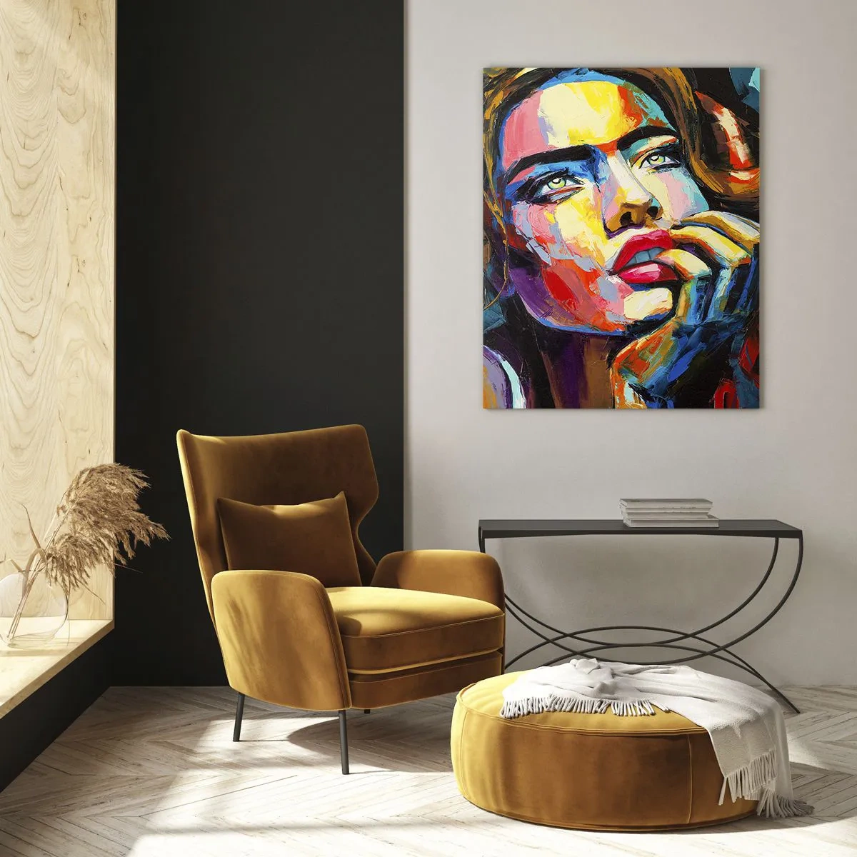 Billede på glas - Drømme som fugle svæver gennem himlen - 50x70 cm