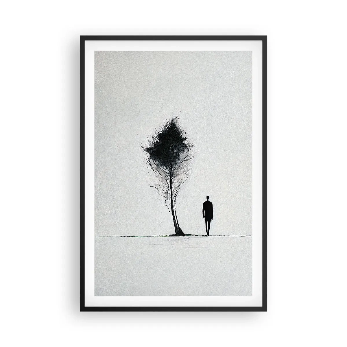 Plakat i sort ramme - Vi vandrer alle - 61x91 cm