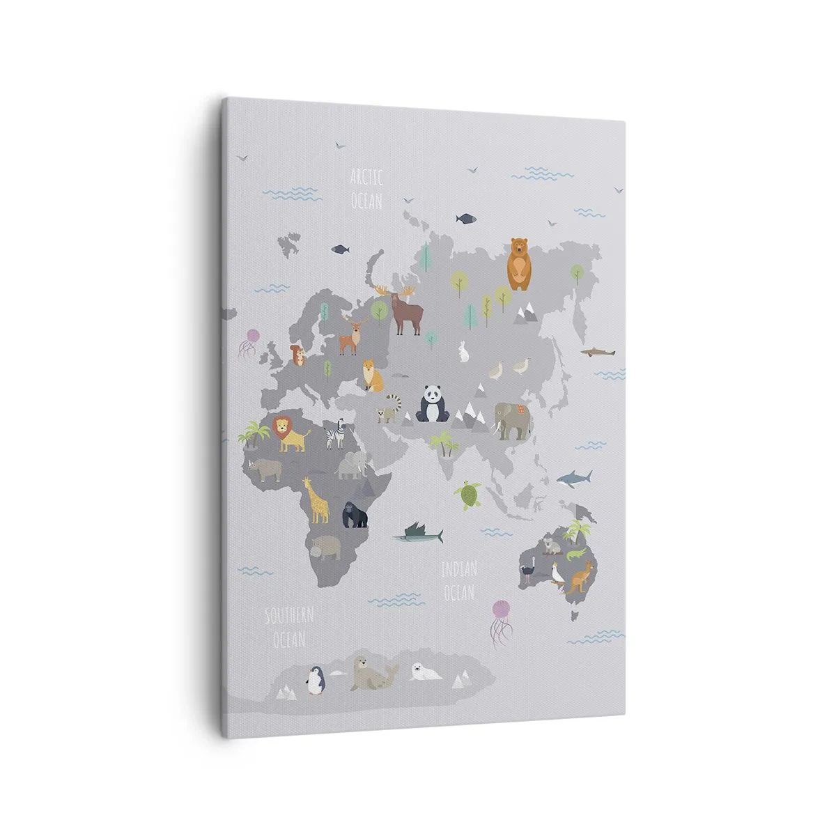 Lærredstryk - Billede på lærred - Fortæl mig, hvor du er fra... - 50x70 cm