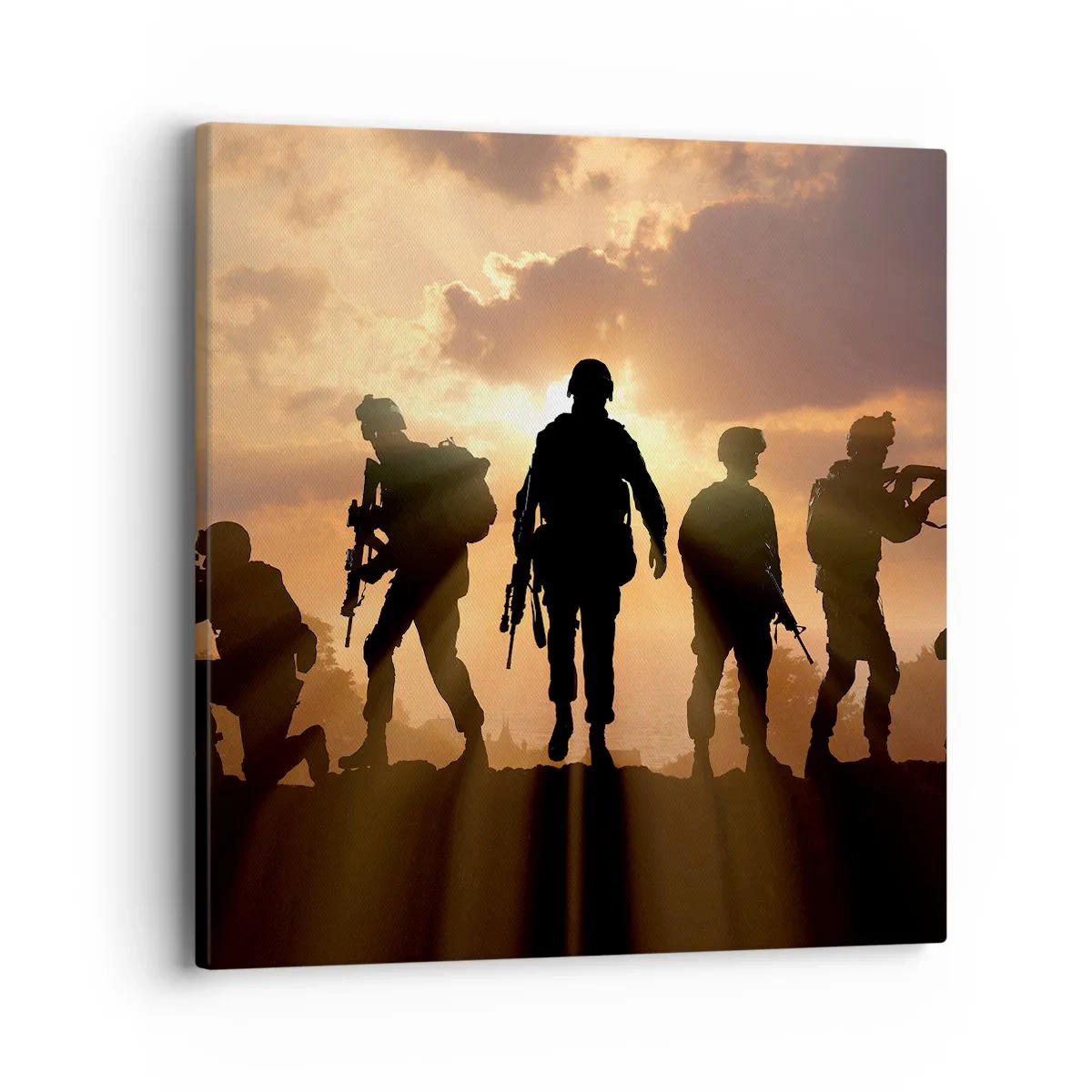 Lærredstryk - Billede på lærred - Brothers in arms - 40x40 cm