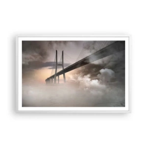 Plakat i hvid ramme - På en flod, der ikke eksisterer - 91x61 cm