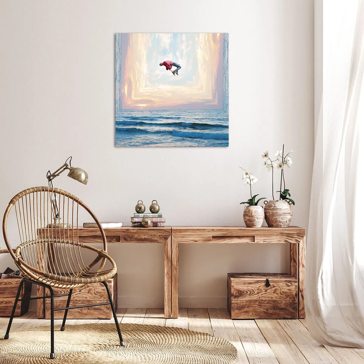 Lærredstryk - Billede på lærred - Til en anden dimension - 50x50 cm