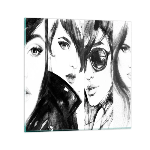 Billede på glas - Skønhed mangedoblet - 60x60 cm