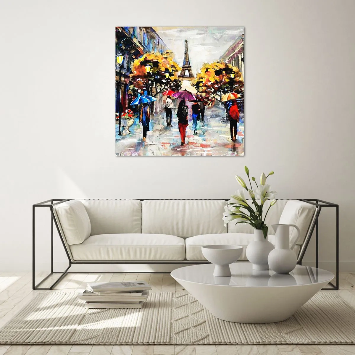 Billede på glas - Særligt smuk om efteråret - 70x70 cm