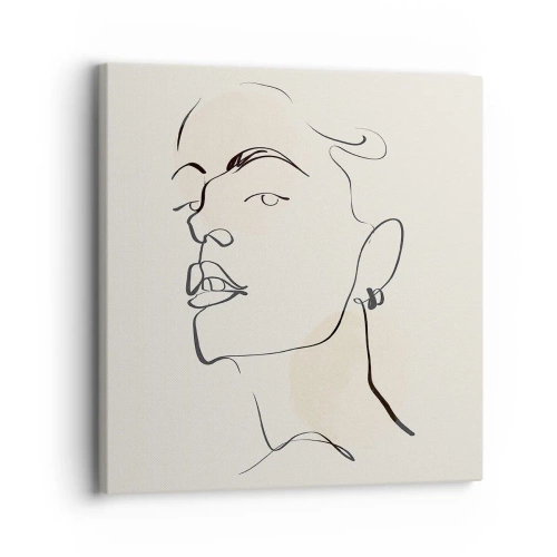 Lærredstryk - Billede på lærred - Et stolt blik - 30x30 cm