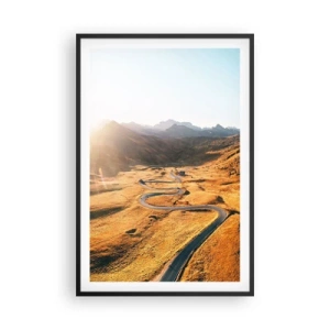 Plakat i sort ramme - I en gylden dal - 61x91 cm