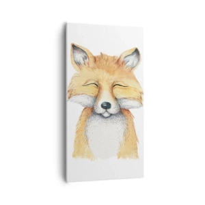 Lærredstryk - Billede på lærred - Rævehumor - 55x100 cm