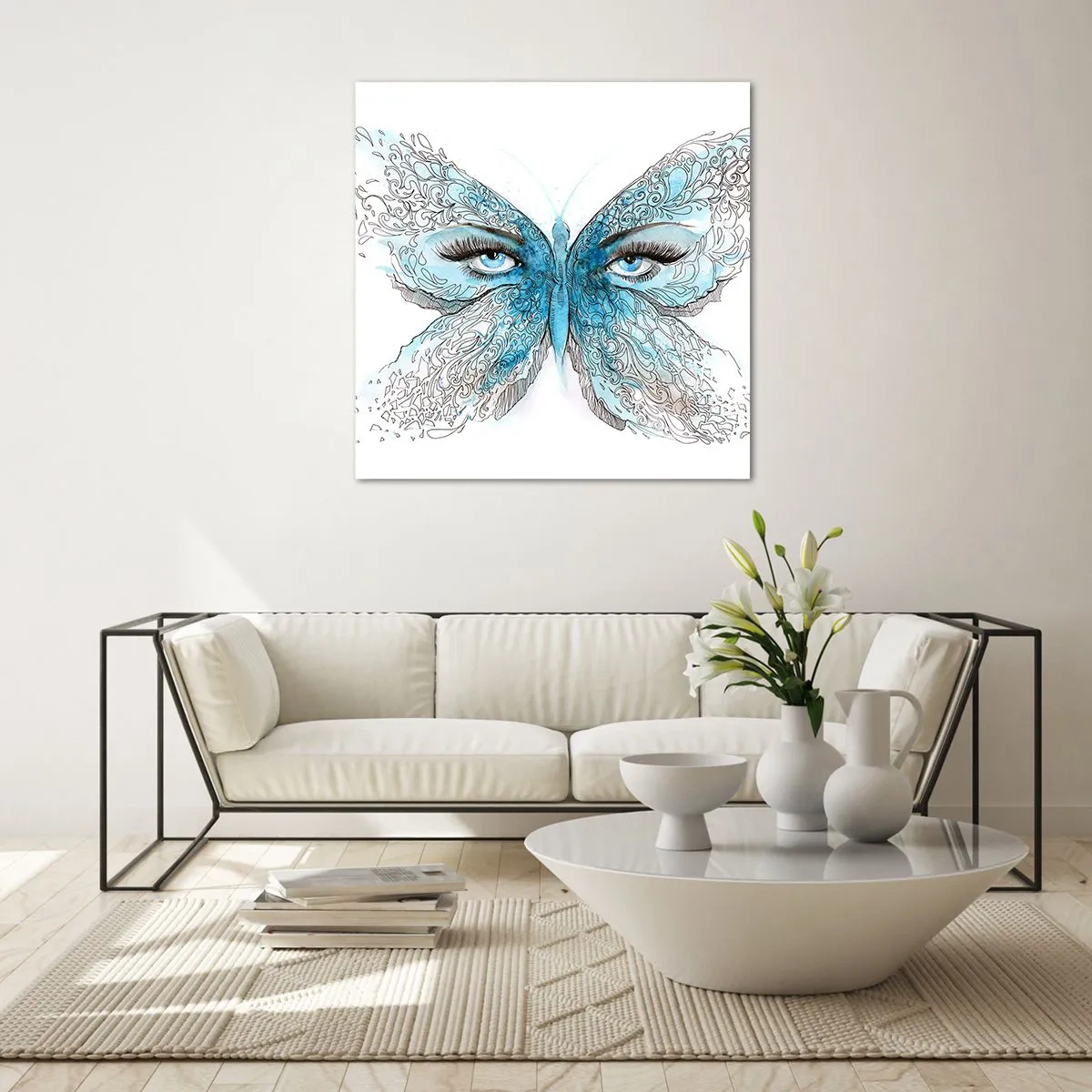 Billede på glas - Eros bedemantis - 30x30 cm