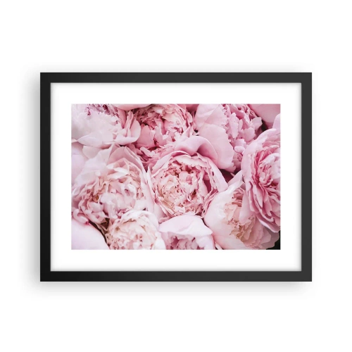 Plakat i sort ramme - Hyggeligt og velduftende - 40x30 cm