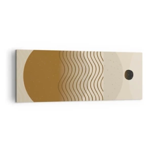 Lærredstryk - Billede på lærred - Om geometriske figurers oprindelse - 140x50 cm