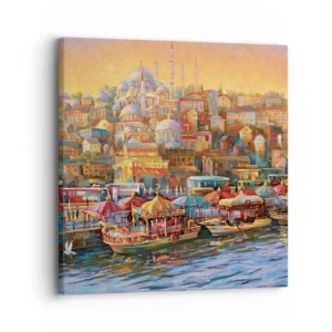 Lærredstryk - Billede på lærred - En historie fra Istanbul - 30x30 cm