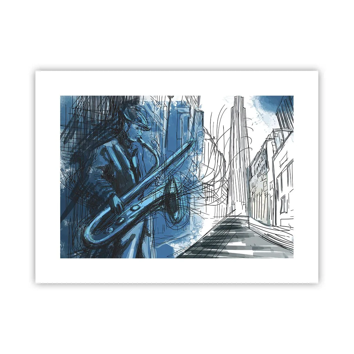 Plakat - Byens rapsodi - 40x30 cm