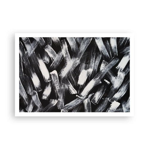 Plakat - Abstraktion i den industrielle ånd - 100x70 cm